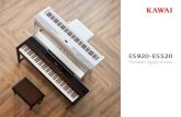 Portable digital pianos...En complément des divers sons de pianos à queue classiques, jazz et pop, les ES920 et ES520 présentent également un son de piano droit distinctif, ainsi