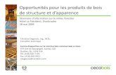 090528 Opportunités pour les produits de structure et d ...old.cecobois.com/pdf/Opportunites_pour_les_produits_de...Opportunités pour les produits de bois de structure et d’apparence