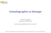 Cristallographie en Biologie - CGE-2016-Pariscge2016.impmc.upmc.fr/ppt/Shepard-BioCrystallography.pdf · 2016. 10. 21. · La Bio-cristallographie. versus. la cristallographie des