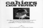 CAHIERS LEON TROTSKY · 2014. 12. 9. · Leon Trotsky [ ... ] editer les Cahiers Uon Trotsky destines a etablir un lien entre toutes les personnes interessees par les travaux de l'Institut