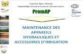 MAINTENANCE DES APPAREILS HYDRAULIQUES ETspin-niger.org/wp-content/pdf/module 4 Maintenances... · 2020. 10. 9. · La gestion et la maintenance des installations hydrauliques varie