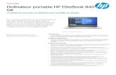 G8 Ordinateur por table HP EliteBook 840 Augmentez votre productivité et optimisez votre espace de travail avec l'élégant clavier plat et la souris sans fil HP conçus pour compléter