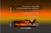 Concerts annuels Grande Salle FANFARE DU JORAT...JAN MAGNE FORDE FADED ARR. STEVE CORTLAND HARRY POTTER AND THE PHILIOSOPHER’S STONE JOHN WILLIAMS, ARR. FRANK BERNAERTS LIGHT WALK