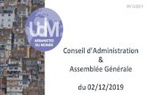 Assemblée Générale du 02/12/2019urbanistesdumonde.com/wp-content/uploads/2020/01/UDM... · 2020. 1. 13. · • Philippe Beros a travaillé pour la préparation du forum de Bamako