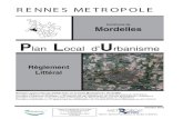 lan Local d’Urbanisme - Mordelles...Dernière mise à jour (n 7) par arrêté du Président de Rennes Métropoledu 18/06/2015 Dernière modification (n 3) approuvée par délibération