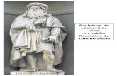 Sculpture de Léonard de Vinci en habits florentins du ......La Cène- 1498 Léonard de Vinci . Portraits de Léonard de Vinci . La vierge aux rochers -1484Léonard de Vinci . Title: