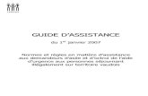 Site officiel du Canton de Vaud - VD.CH - GUIDE D'ASSISTANCE … · 2007. 8. 6. · Le SPOP/DA est également l’autorité compétente pour le suivi et le contrôle de la subvention