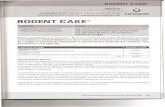 CAKE/BEL048 RODENT FICHA.pdf · PDF file 2019. 7. 5. · RODENT CAKE© univAR USO DOMÉSTICO: Plaga Rata Noruega Rata Negra UNWAR MÉXICO Prolongación Av. San Antonio #139, Col.