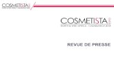REVUE DE PRESSE - Cosmetista Expo · 2018. 11. 26. · machiaj expuse la Cosmetista Expo din Maroc Le Matin 19/10/2018 16.000 visiteurs pour la 3ème édition Le 360 19/10/2018 Cosmétique