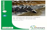 11 systèmes bovins laitiers de la région Grand‐Est · 2017. 6. 29. · Le processus d’élaboration du cas‐type au niveau de l’équipe régionale consiste tout d’abord