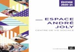 ESPACE ANDRÉ JOLY - La Celle-Saint-Cloud · 2020. 9. 10. · 3 L’Espace André Joly est un espace Ressources incontournable de la Ville. Il propose des activités sociales, éducatives,