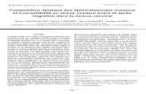 Composition lipidique des spermatozoides humains et ......Andrologie 2003, 13, N~ 381-392 Composition lipidique des spermatozoides humains et susceptibilitd au stress oxydant avant