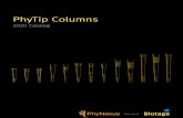 PhyTip Columns · 2020. 8. 12. · 10 PhyTip® Columns Catalog Tip volumes(µL) 1000 Resin volumes(µL) 10 20 40 80 160 Analytik Jena Cybio Felix Antibody Binding PhyTip ® Columns