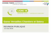 Gares Versailles Chantiers et Satory - Grand Paris Express...Le Grand Paris Express, un projet qui améliore la vie quotidienne Faciliter les déplacements Alléger le trafic sur les