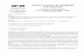 Société Française de Métallurgie et de Matériauxs550682939.onlinehome.fr/Fatigue/fichier/CR_FATIGUE_2014... · 2015. 12. 18. · LCF (avancé de 2018 à 2017 à la demande de