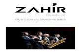 QUATUOR de SAXOPHONES - Le Journal Catalan · 2020. 8. 27. · Saxophone Alto Né dans le Sud Ouest de La France, ... saxophone et la musique à travers l’orchestre d’harmonie