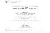 Portail Qualité - Luxembourg · 2021. 3. 12. · Equipement : Sysmex CS-5100 / CS- 2500 Domaine technique : MED2.3 Immunohématologie Sang humain anticoagulé (EDTA) Certificat n01/042