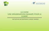 LA CGEM UNE ORGANISATION ENGAGÉE POUR LE CLIMAT · 2018. 3. 13. · Organisation d’unsecond cycle de formation « Entreprises Climat Maroc », comme celui de 2017 avec quatre formations
