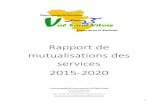 Rapport de mutualisations des services 2015-2020byanssurdoubs.fr/download/Rapport de mutualisations des services.pdf1 Rapport de mutualisations des services 2015-2020 Communautés