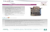 ACTP - Nexeya Test and IntegrationACTP - Rev. A - Edition 4 – 24/49 9 B.1.2.3. Amplification Les gammes et les étendues de mesures obtenues sont énoncées ci-après : GT 50 75