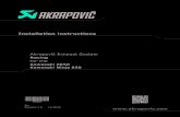 Installation instructions · 2016. 12. 22. · EN 12/2016. 2 / 18 Congratulations on purchasing the Akrapovič exhaust system. The Akrapovič exhaust system is a product of Akrapovič