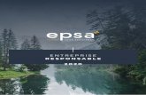 ENTREPRISE RESPONSABLE 2020 - Carenews · D’EPSA Le Groupe EPSA est l’un des leaders Européen du conseil en organisation et en performance opérationnelle. Le Groupe EPSA accompagne