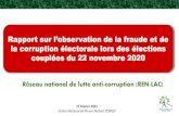 Rapport sur l’observation de la fraude et de la corruption ...2020 au Burkina Faso, en vue de participer à la veille citoyenne sur la transparence des élections au Burkina Faso