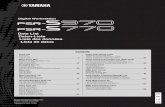 Home - Yamaha - PSR-S970/S770 Data List · 2019. 1. 24. · 2 PSR-S970/S770 Data List Category Voice Name Program Change Voice Type MSB LSB PC# (1–128) Piano ConcertGrand 0 122