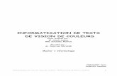 INFORMATISATION DE TESTS DE VISION DE COULEURSneril1.free.fr/Rapport.pdf · On en arrive a un problème : Le test de Farnsworth, ainsi que les planches d'Ishihara sont des objets