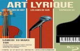 Art lyrique - Bry-sur-Marne · 2018. 3. 2. · Ouvre ton cœur de BIZET Par Capriccio 94 (Cyril PORRA au piano) et Les Amis de Sun (Sun LEE) Mazeppa de LISZT Par Capriccio 94 (Davy