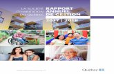 Rapport annuel de gestion 2017-2018 - Quebec...Nous vous présentons le rapport annuel de gestion de la Société d’habitation du Québec pour l’exercice 2017-2018. Dans son rapport,