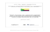 PROFIL NATIONAL DE L’UNION DES COMORES SUR LA …...de leurs profils nationaux. Les Comores en matière de gestions des produits chimiques accusent un retard ... L’élaboration