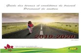 Guide des termes et conditions de travail Personnel de soutien · 2020. 6. 2. · recommandations de solutions au Conseil des écoles fransaskoises (CÉF). Le processus utilisé est