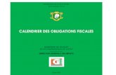 CALENDRIER DES OBLIGATIONS FISCALES · 2021. 3. 18. · NOTE EXPLICATIVE Le présent document intitulé « Calendrier des obligations fiscales », vise à rappeler aux contribuables
