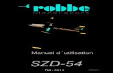 Manuel d´utilisation - Freeweymuller.free.fr/notice/notice_0013014_SZD-54.pdfManuel d´utilisation SZD-54 No. 3014 Nous vous remercions d´avoir choisi le modèle ROBBE Modell "SZD-54".Ce