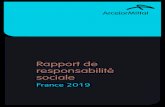 Rapport de responsabilité sociale - ArcelorMittal/media/Files/A...1 Rapport de responsabilité sociale France 2019 Les besoins de la société évoluent, et ArcelorMittal, en tant
