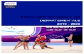 BROCHURE TECHNIQUE GR DEPARTEMENTALE 2019 - 2020Règlement : 4,00 € par gymnaste Déroulement : · Etape 1 : 29 février et 1er mars 2020 · Etape 2 : 06 ou 07 juin 2020 Pour plus