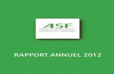RAPPORT ANNUEL 2012 - Services financiers · 2020. 9. 9. · 2012. JUILLET EUROFINAS/LEASEUROPE Cannes 2012 ès , 12 FICHIER POSITIF OCTOBRE se 5 Rapport ASF – juin 2013 L’ASF