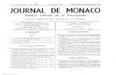 CENT St3litèME ANNÉE JOURNAL DE MONACO · 2016. 9. 9. · CENT St3litèME ANNÉE N° 6.066 Le Numéro 0,65 VENDREDI 28 DÉCEMBRE 1973 JOURNAL DE MONACO Bulletin Officiel de la Principauté