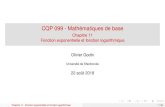 CQP 099 - Mathématiques de base - Université de Sherbrookeinfo.usherbrooke.ca/ogodin/enseignement/cqp099/cqp099...2 Résolution d’équations exponentielles dont les deux membres