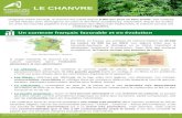 LE CHANVRE - Gironde...Le peuplement attendu est de 250 à 300 plantes levées/m2. La récolte en mode battu consiste à récolter la graine et ensuite faucher la paille courant septembre,
