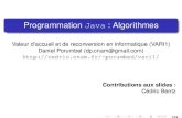 Programmation Java : Algorithmescedric.cnam.fr/~porumbed/20172018/vari1/c15.pdfProgrammation Java : Algorithmes Valeur d’accueil et de reconversion en informatique (VARI1) Daniel