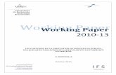 Working Paper - IFSifs.u-strasbg.fr/large/publications/2010/2010-13.pdf · 2014. 7. 1. · 2010-13 LES CONTOURS DE LA ... Le premier s’intéresse aux secteurs d’activité, le