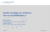 Quelle stratégie de résilience mondialisation - cae-eco.fr · Conduire des «stress tests » du réseau productif aux niveaux national et européen pour identifier les vulnérabilités