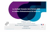 La stratégie française dans Horizon 2020 en matière d ......2013/11/07  · La stratégie de la France s’inscrit dans le cadre de la stratégie européenne en matière d’infrastructures