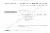 Document Technique d’Application Référence Avis Technique ... · Remplacé le : 18/03/2014 par le n° 2/14-1605. 2/09-1373 3 Conclusions Appréciation globale L’utilisation