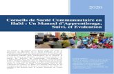 Conseils de Santé Communautaire en Haïti : Un Manuel d ......Pour toutes ces raisons, le monitoring, l’évaluation et l’apprentissage sont des parties très importantes des programmes
