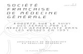 Société Française de Médecine Générale · Maquette : Micro Paddy (eMail : macpaddy@chello.fr) Reproduction interdite sauf autorisation de la SFMG CLEMENCE Y. Enquête sur le
