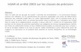 InSAR et arrêté 2003 sur les classes de précisioncnig.gouv.fr/wp-content/uploads/2021/03/Geopos_arrete... · 2021. 3. 18. · Cadre réglementaire: + Arrêté du 16 septembre 2003