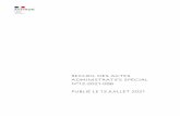 RECUEIL DES ACTES ADMINISTRATIFS SPÉCIAL N°12-2021-096 ... · 12-2021-07-13-00002 - Arrêté préfectoral complémentaire autorisant le changement d'exploitant - Carrière "Perbencous"
